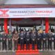 Pj Wali Kota Tebingtinggi, Dr Moettaqien Hasrimi, S.STP, M.Si berfoto bersama forkopimda seusai upacara Hari Kesaktian Pancasila. Waspada/Ist
