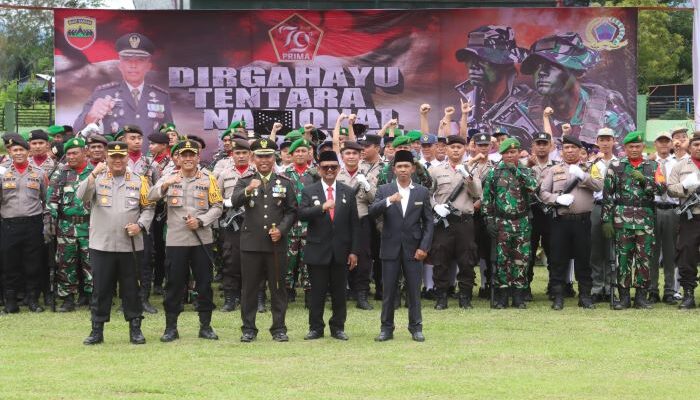 Plt Bupati Simalungun Hadiri Upacara Peringatan HUT Ke-79 TNI