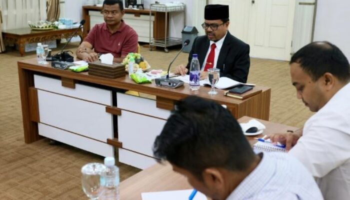 Plh Sekda Aceh Rapat Persiapan Peringatan Bulan Pengurangan Risiko Bencana