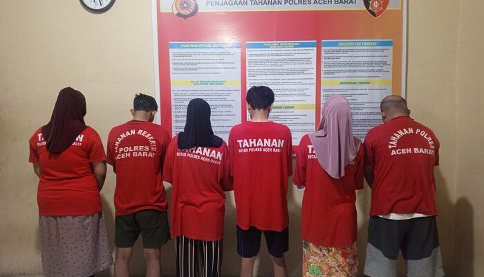 Diduga Prostitusi Online, Polres Aceh Barat Amankan 3 Pasangan