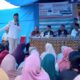 Cabup dan Cawabup Tapsel No.1 Gus Irawan Pasaribu dan Jafar Syahbuddin Ritonga bersama warga Desa Bulumaio, Kecamatan Sipirok. (Waspada/Ist)