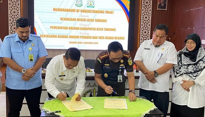 Pemkab Aceh Tamiang Dan Kejari Jalin Kerja Sama