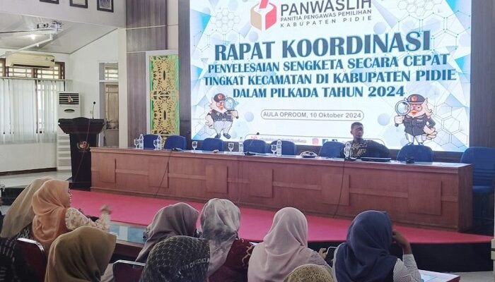 Panwaslih Pidie Segera Keluarkan Mandat Panwascam Selesaikan Sengketa Cepat