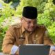 Pj Gubernur Aceh, Safrizal ZA saat membuka kegiatan Rilis Resmi Statistik yang digelar BPS Aceh dari Sabang, Selasa (1/10). (Waspada/Ist)