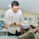Pj Bupati Batubara Heri Wahyudi Marpaung pada pelantikan DPK BKPRMI Airputih. Waspada/Ist
