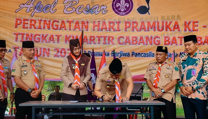 Danau Lauttador Jadi Bumi Perkemahan Pramuka Batubara