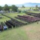 Kegiatan Apel Gelar Pasukan dalam rangka pengamanan kunker Presiden Jokowi ke Provinsi Aceh di Lanud SIM Blangbintang, Aceh Besar. (Waspada/Ist)