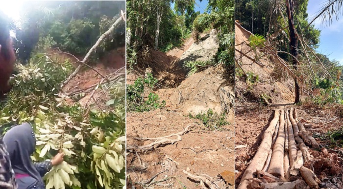 Jalan Provinsi di Tapsel, hampir dua pekan tidak ditangani dengan maksimal. Ribuan warga minta perhatian Pj. Gubsu Agus Fatoni. (Waspada/Ist)
