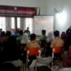 Para pelajar tingkat SMA dan sederajat terlihat antusias mengikuti pelatihan sosialisasi bagi pemilih pemula yang digelar Kesbangpol Aceh Tamiang. (Waspada/Yusri).