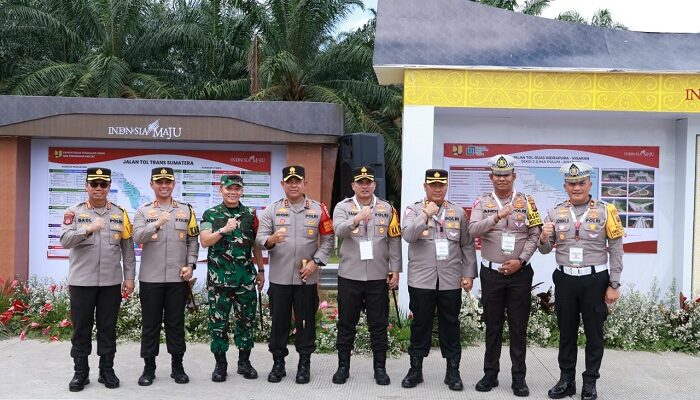 Kapolres Simalungun Hadiri Kunjungan Presiden Saat Peresmian Pintu Tol Ruas Indrapura – Kisaran