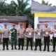 Kapolres Simalungun, AKBP Choky Sentosa Meliala, saat mengikuti kunjungan kerja Presiden RI, Joko Widodo, peresmian Pintu Tol Ruas Indrapura-Kisaran, Seksi 2 Lima Puluh-Kisaran, di Gerbang Tol Kisaran, Gedangan, Kec. Pulo Bandring, Kab. Asahan, Rabu (16/10).(Waspada/ist)