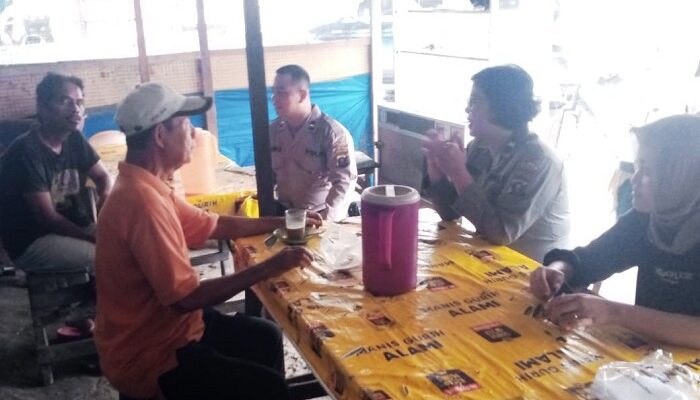 Jelang Pilkada, Binmas Polres Langkat Sambangi Warga