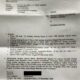 SURAT pemberitahuan penetapan tersangka. Waspada/Ist