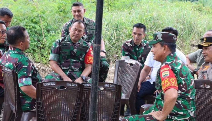 Kapolres P.Siantar Hadiri Kunker Wadanpusterad Dalam Wasev TMMD Ke-122