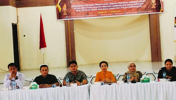 KPU Gunungsitoli Sosialisasi Pendaftaran Pemantau, Survey Dan Hitung Cepat
