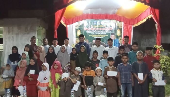 Gampong Sungai Pauh Tanjong Peringati Maulid Nabi Dan Santuni Anak Yatim