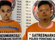 Polres P.Siantar Ringkus 2 Pria Miliki Dan Bawa Sabu
