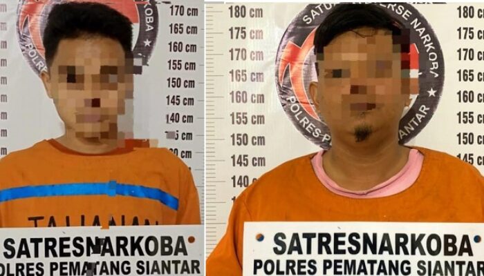 Polres P.Siantar Ringkus 2 Pria Miliki Dan Bawa Sabu