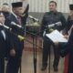 Pengambilan sumpah dan janji Melvita Sari dilantik sebagai Ketua DPRK Langsa bersama Burhansyah, SH sebagai Wakil Ketua I DPRK Langsa I dan Noma Khairil sebagai Calon Wakil Ketua II DPRK Langsa masa jabatan tahun 2024-2029 di ruang rapat DPRK setempat, Senin (21/1). Waspada/dede