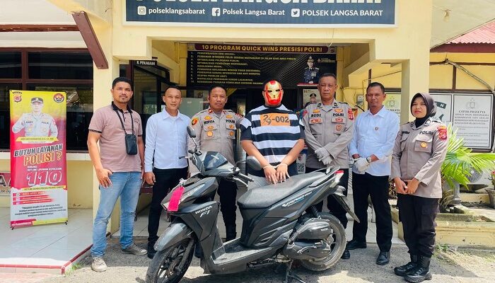 Gelapkan Sepeda Motor, Seorang Pemuda Diamankan Polsek Langsa Barat