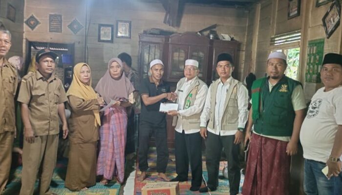 BAZNAS Palas Bantuan Korban Kebakaran Di Desa Gading