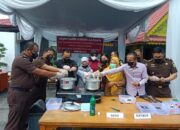 Kejari Asahan Musnahkan BB 25 Perkara