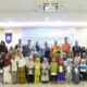 MANAJEMEN IP UBP memberikan santun kepada para anak yatim. Waspada/Ist