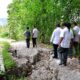 PEMKAB Samosir bersama Pusat Vulkanologi dan Mitigasi Bencana Geologi Bandung Kementerian ESDM melakukan survey. Waspada/Ist.