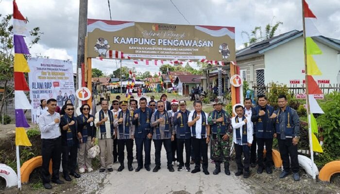Bawaslu Sumut Launching Kampung Pengawasan Di Humbahas