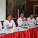 Kalapas Kelas IIA Pematangsiantar, Sukarno Ali, saat memimpin rapat dinas di aula Sumbayak Lapas, Rabu (2/10).(Waspada/ist).