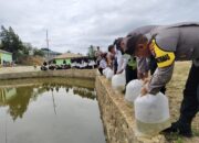 Dukung Asta Cita Presiden RI, Polres Sidimpuan Tabur Ribuan Benih Ikan