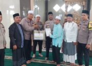 Polres Langkat Gelar Jumat Curhat Di Masjid Jami’ Al Amin