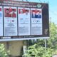 Komisi Independen Pemilihan (KIP) Pidie memasang foto wajah wajah para Calon Bupati/ Wakil Bupati Pidie 2024 pada papan baliho di tepi jalan nasional, jalan Banda Aceh-Medan.Waspada/ Muhammad Riza