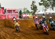 Kroser Honda Dua Podium Kejurnas Motocross