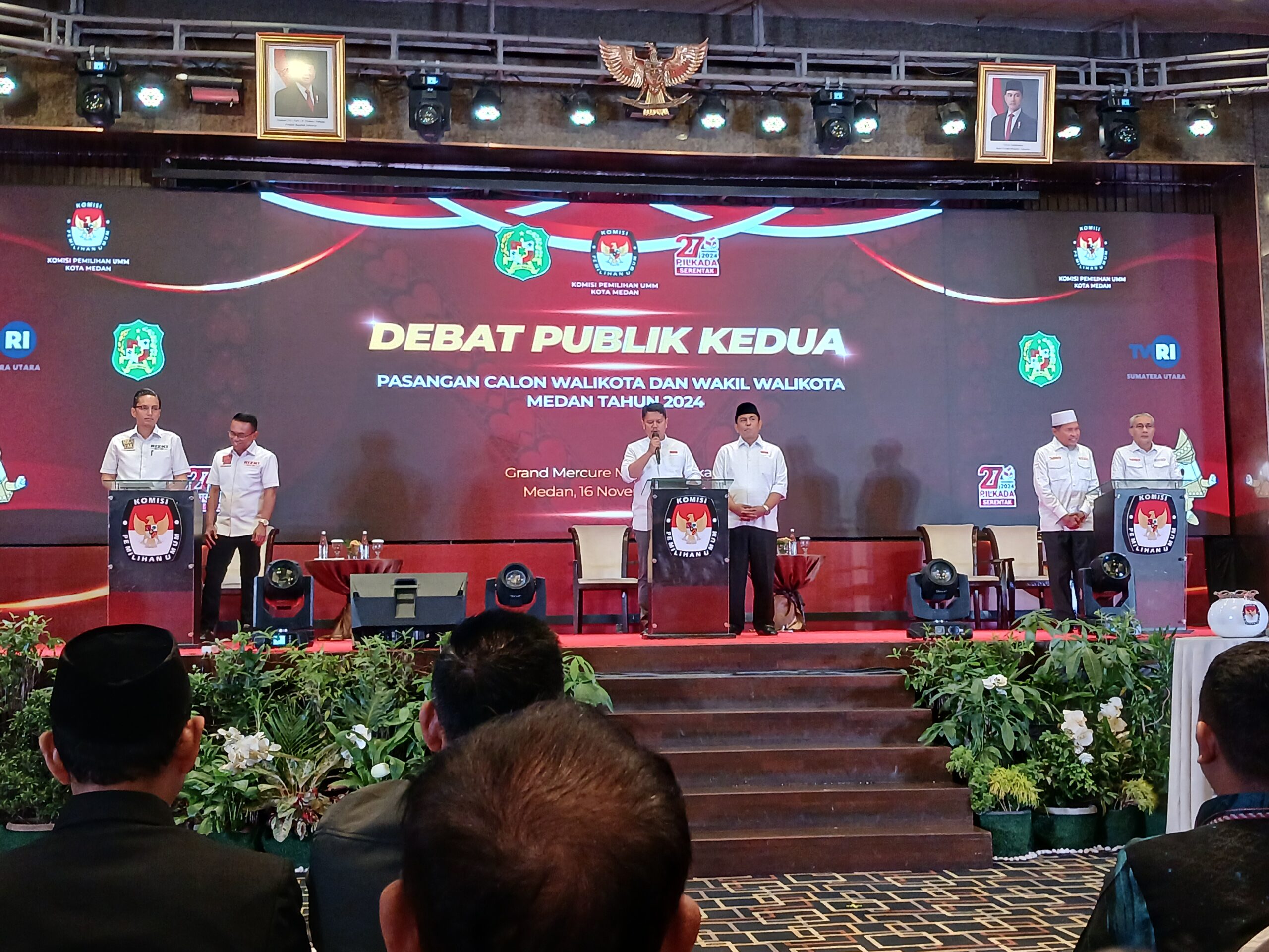 Debat Publik Kedua Pilkada Medan Sempat Ricuh Di Awal