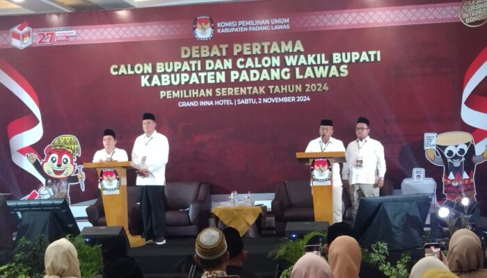 Debat Publik Pertama Paslon Bupati-wakil Bupati Palas Berjalan Lancar