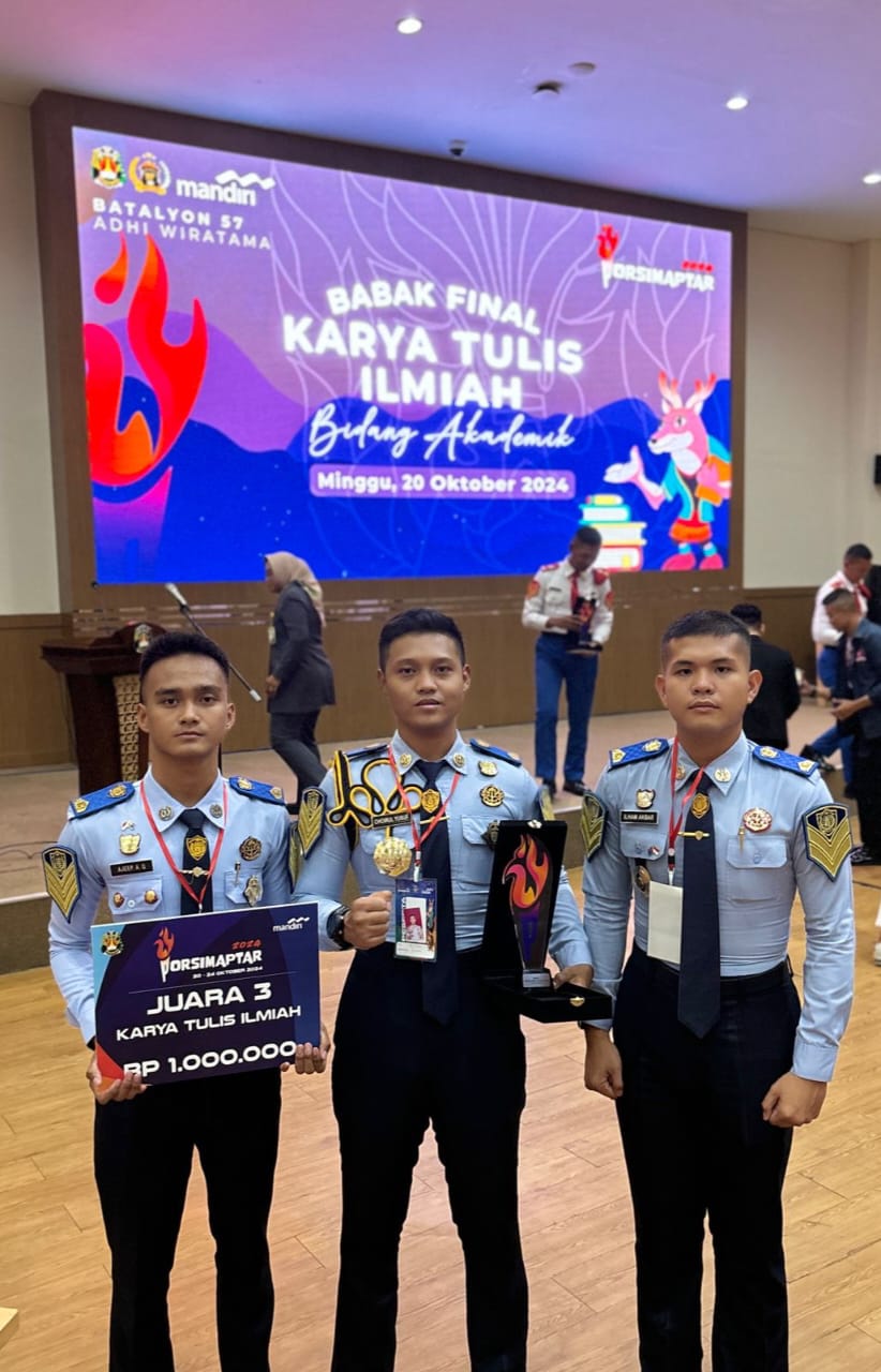 Taruna Poltekim Raih Juara 3 Lomba Karya Tulis Ilmiah Akademik