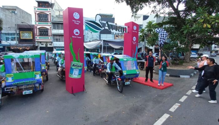 50 Becak Bermotor Medan Ramaikan Karnaval Avian Brands
