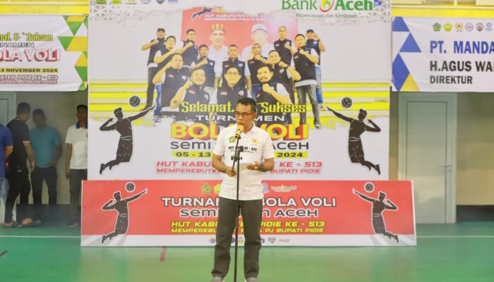 Turnamen Bola Voli Piala Pj Bupati Pidie Dimulai