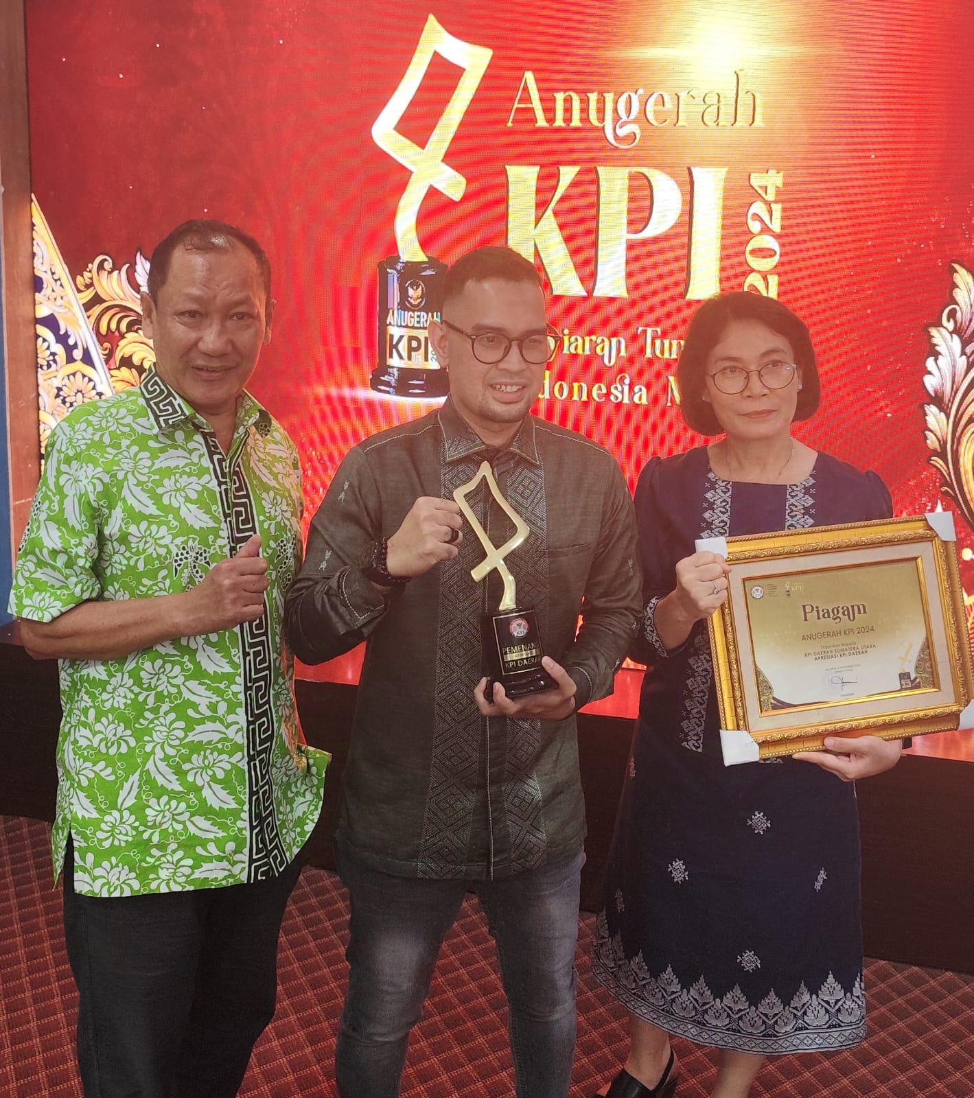 KPID Sumut Raih Penghargaan Dari KPI Pusat