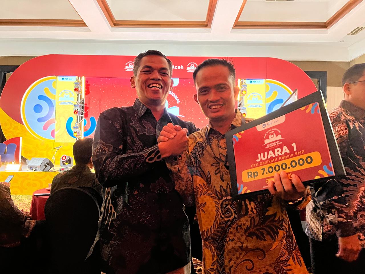 Heri Sukanda, Kepala SMPN Kota Subulussalam Kasek Terbaik Di Aceh Versi BGPA