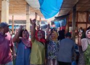 Blusukan Ke Pasar Pagi, Paslon SAH Disambut Yel-yel Menang