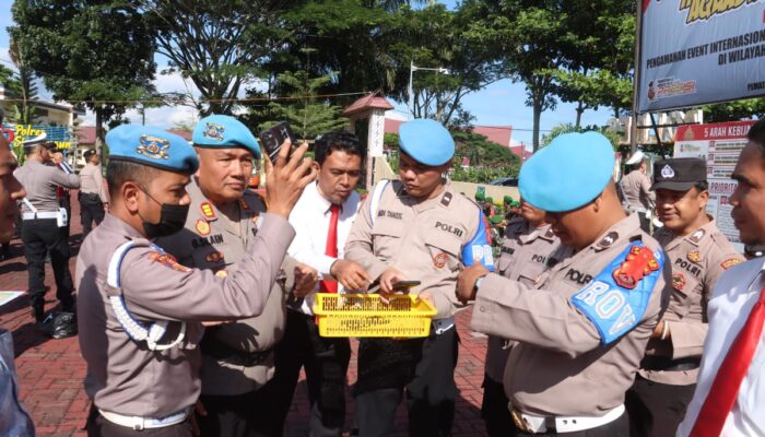 Polres Simalungun Gelar Razia Mendadak HP Personel,