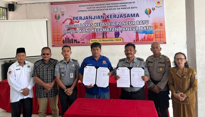 KONI Pancur Batu Kolaborasi Dengan Lapas Kelas IIA Pancur Batu