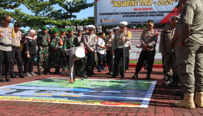 Polres Simalungun Gelar Tactical Floor Game (TFG) Persiapan Pengamanan Operasi Aquabike Toba 2024