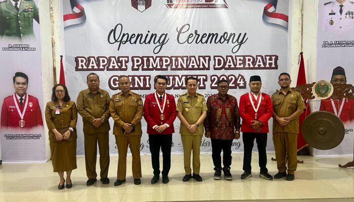 Pj Gubsu Resmi Buka Rapimda GMNI Sumut