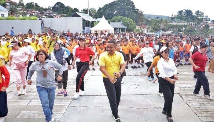 Pemkab Simalungun Gelar Fun Walk Dan Senam Masal