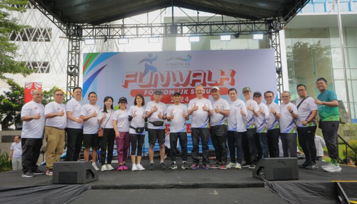 OJK Dan Forkom IJK Sumut Gelar Fun Walk, Dorong Target Inklusi Keuangan 90%