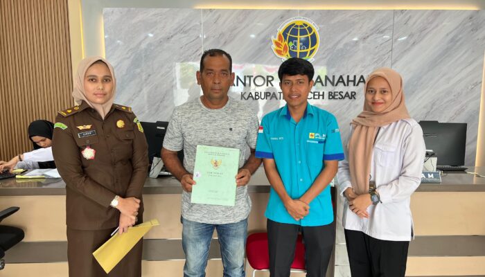 PLN Bersama Kejari Aceh Dan Kantah Aceh Besar Selamatkan Aset Negara