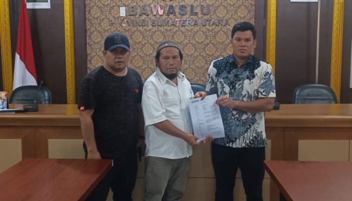 Lapor Ke Bawaslu Sumut, KPU Madina Diminta Batalkan Pencalonan Paslon Saipullah-Atika